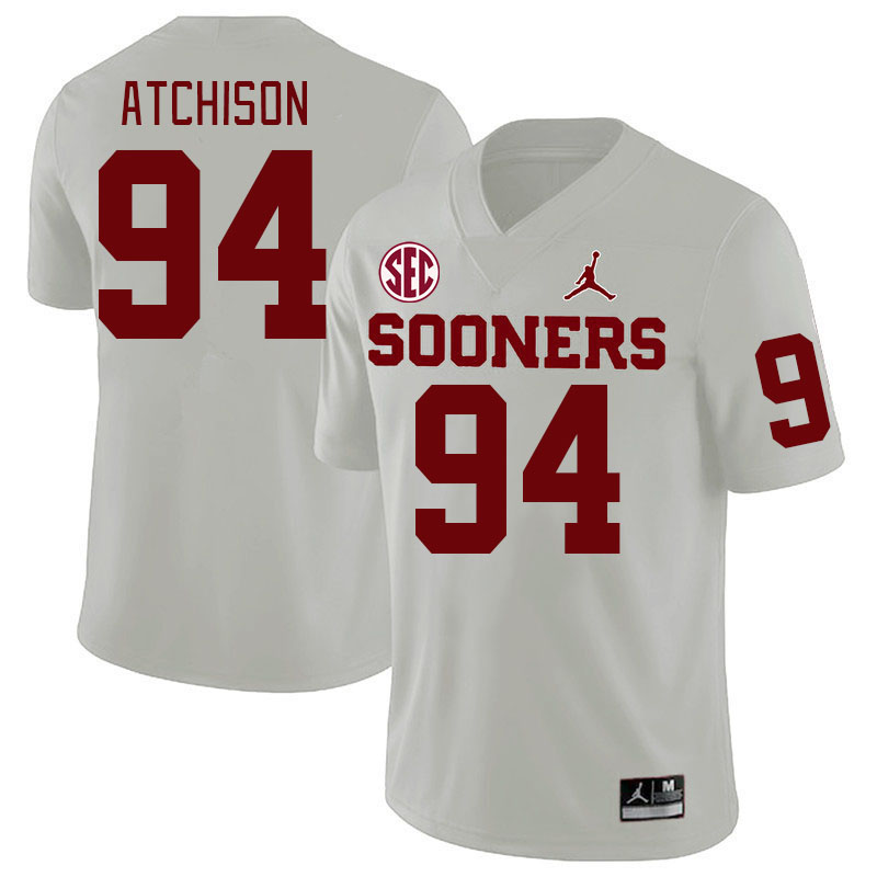 #94 Mari Atchison Oklahoma Sooners 2024 SEC Conference College Football Jerseys-White